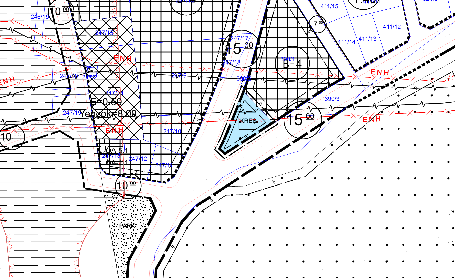 Yalova İli, Altınova İlçesi, Hürriyet Mahallesi, 390 Ada 1 Parsel Batısı Tescil Harici Alanda  Kreş, Gündüz Bakımevi Amaçlı İmar Planı Değişikliği