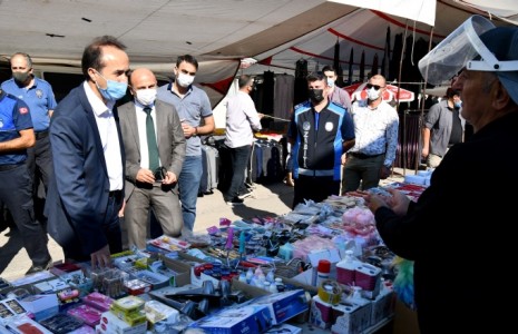 Semt pazarı denetlendi