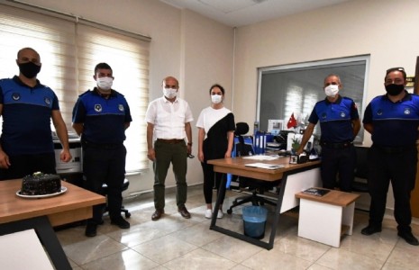 Başkan Oral’dan zabıtaya kutlama ziyareti