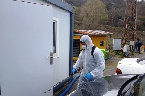 YAKAB’ta dezenfekte çalışmaları yapıldı