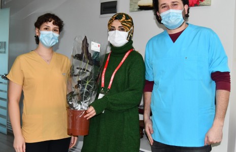 Diş hekimlerine çiçek