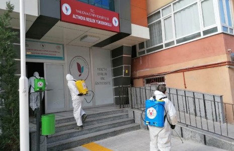 Altınova’da her yer ilaçlanıyor