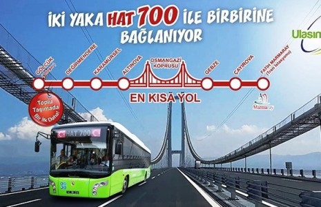 Hat 700 Altınova’dan da yolcu alacak