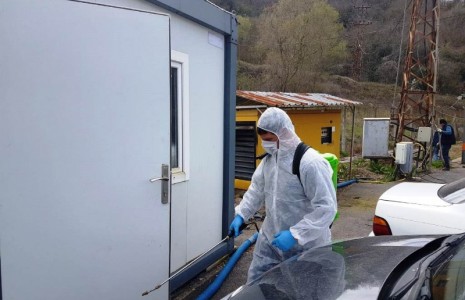 YAKAB’ta dezenfekte çalışmaları yapıldı