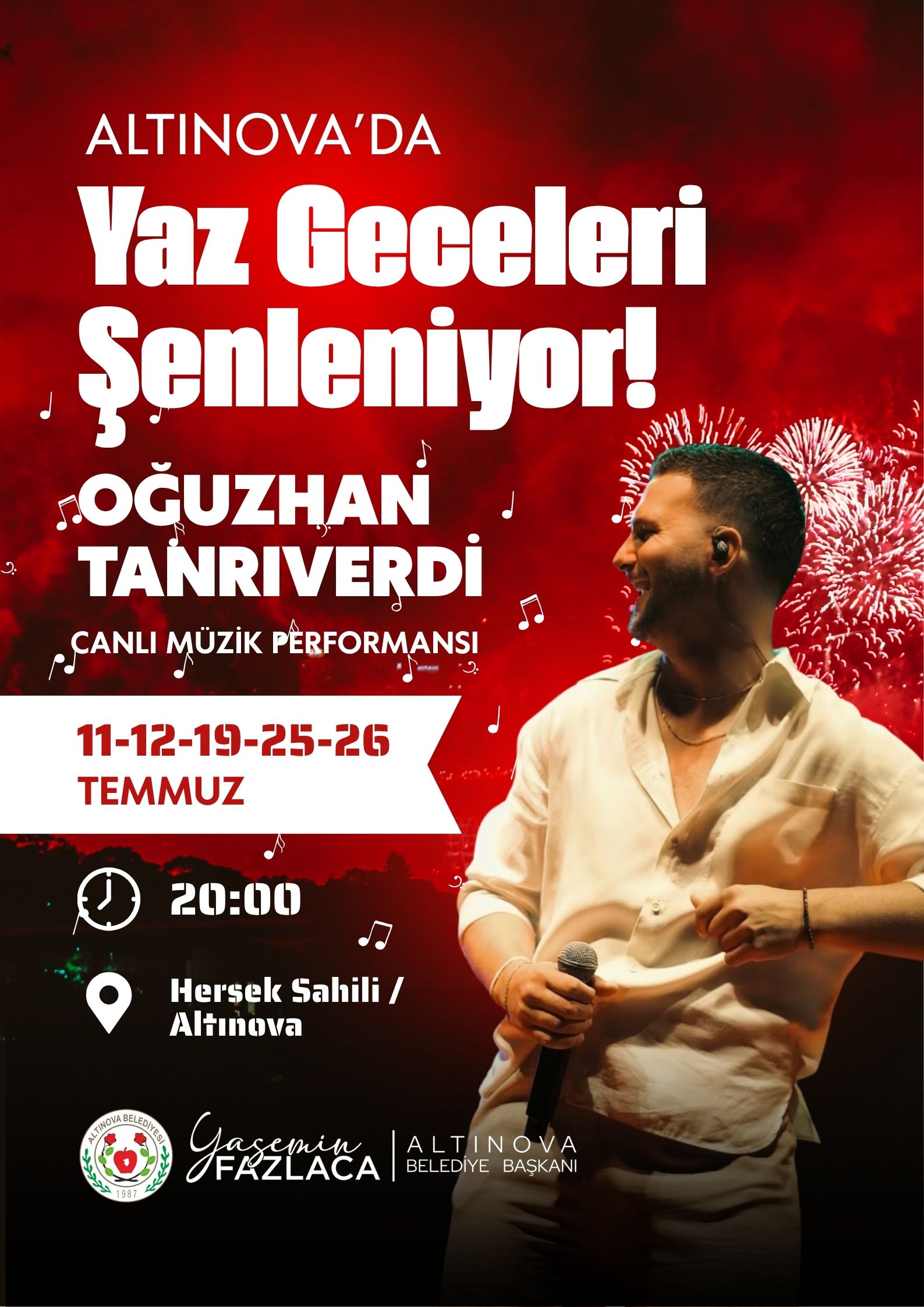 ALTINOVA'DA YAZ GECELERİ ŞENLENİYOR!