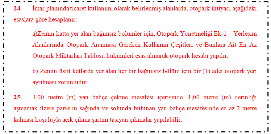 Plan Not Değişikliği